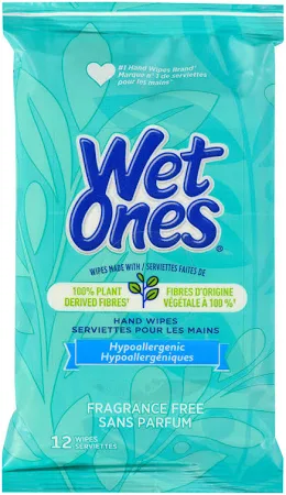 Wet Ones Antibacterial Aloe Wipes 12s