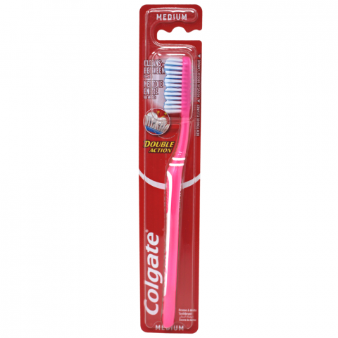 Colgate Double Action Toothbrush Medium Single