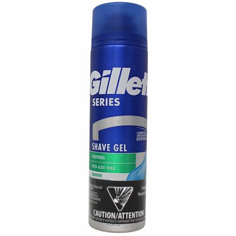 Gillette Shave Gel Soothing Sensitive W Aloe Vera 200ml