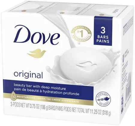 Dove Bar Soap Beauty Cream 4x100g