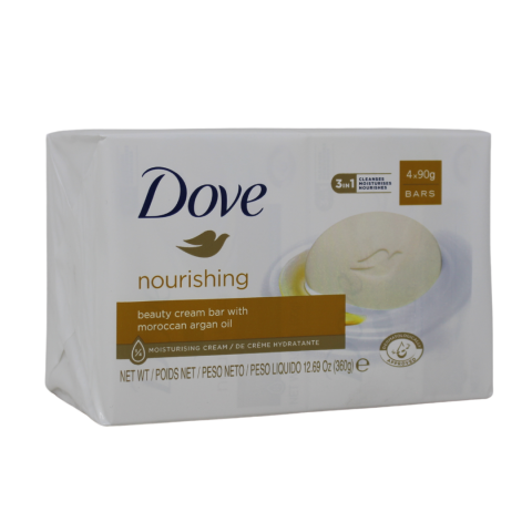 Dove Nourishing Bar Soap Argan Oil 4x90g