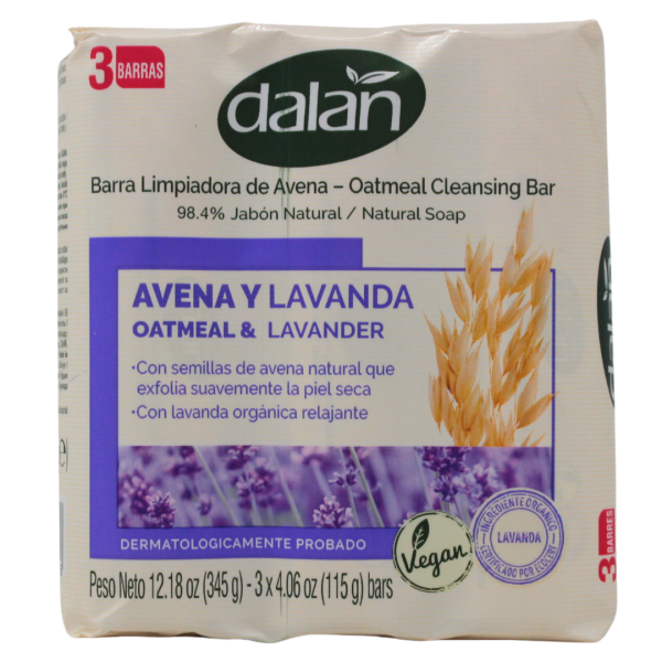 Dalan Oatmeal & Lavender Soap 3x115gm