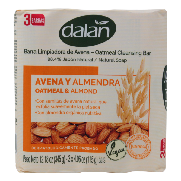 Dalan Oatmeal & Almond Soap 3x115gm