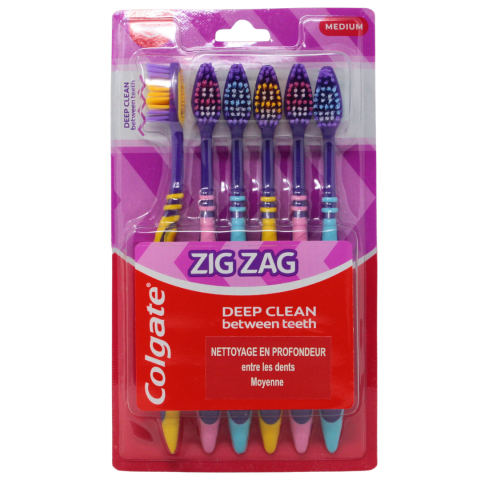 Colgate Zigzag T/B Medium 6's