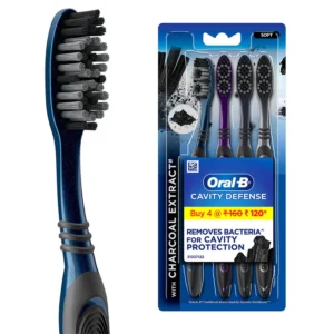 Oral-B Cavity Defense Charcoal T/B Soft 4's