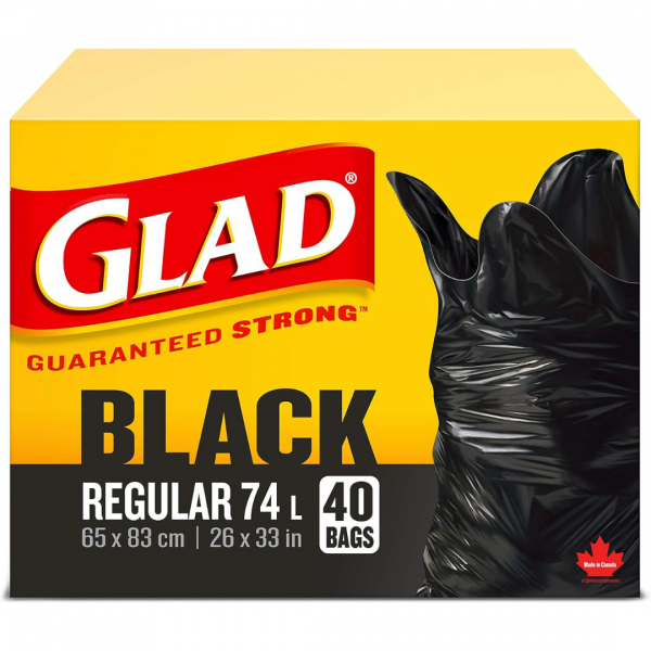Glade Garbage Bag Black 74L 40'S