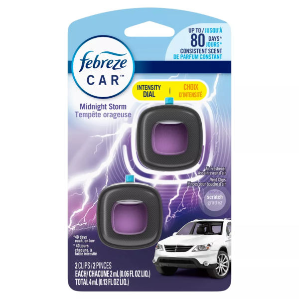 Febreze Car A/F Midnight Storm 2x2ml