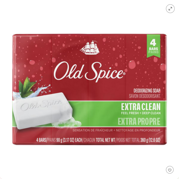 Old Spice Bar Soap Extra Clean 4x90g